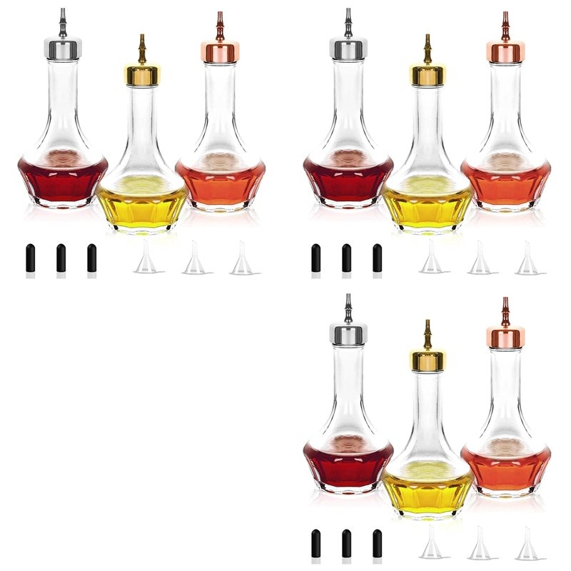 ビターズボトル9本セット（1.7オンス/50ml）。プロ仕様 - Bitters Bottle Set のレビューと価格